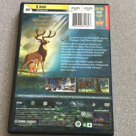 Bambi 2 Dvd - Picture 2 of 2